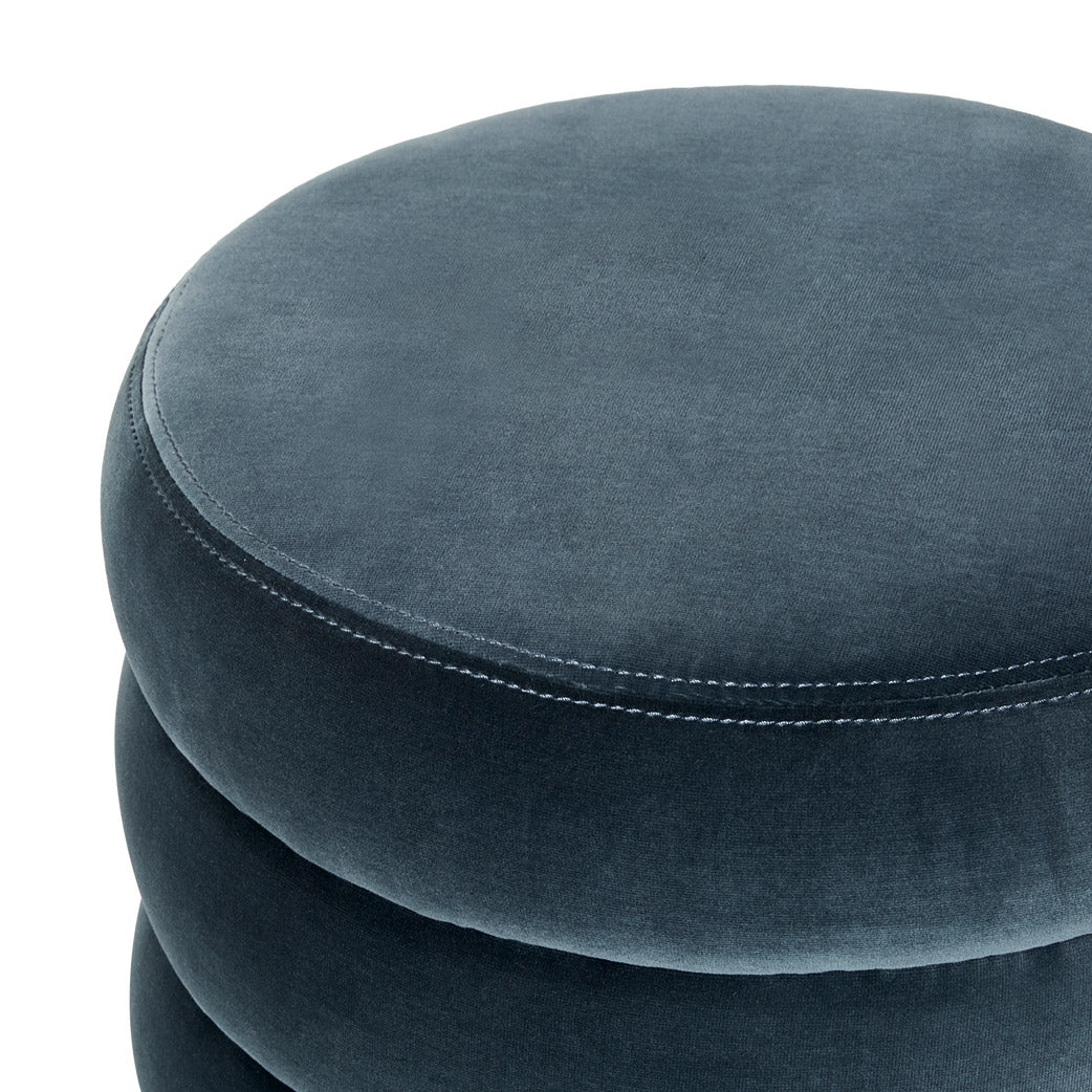 Sofia ribbed store velvet ottoman