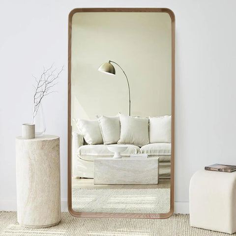Aleena Oak Mirror