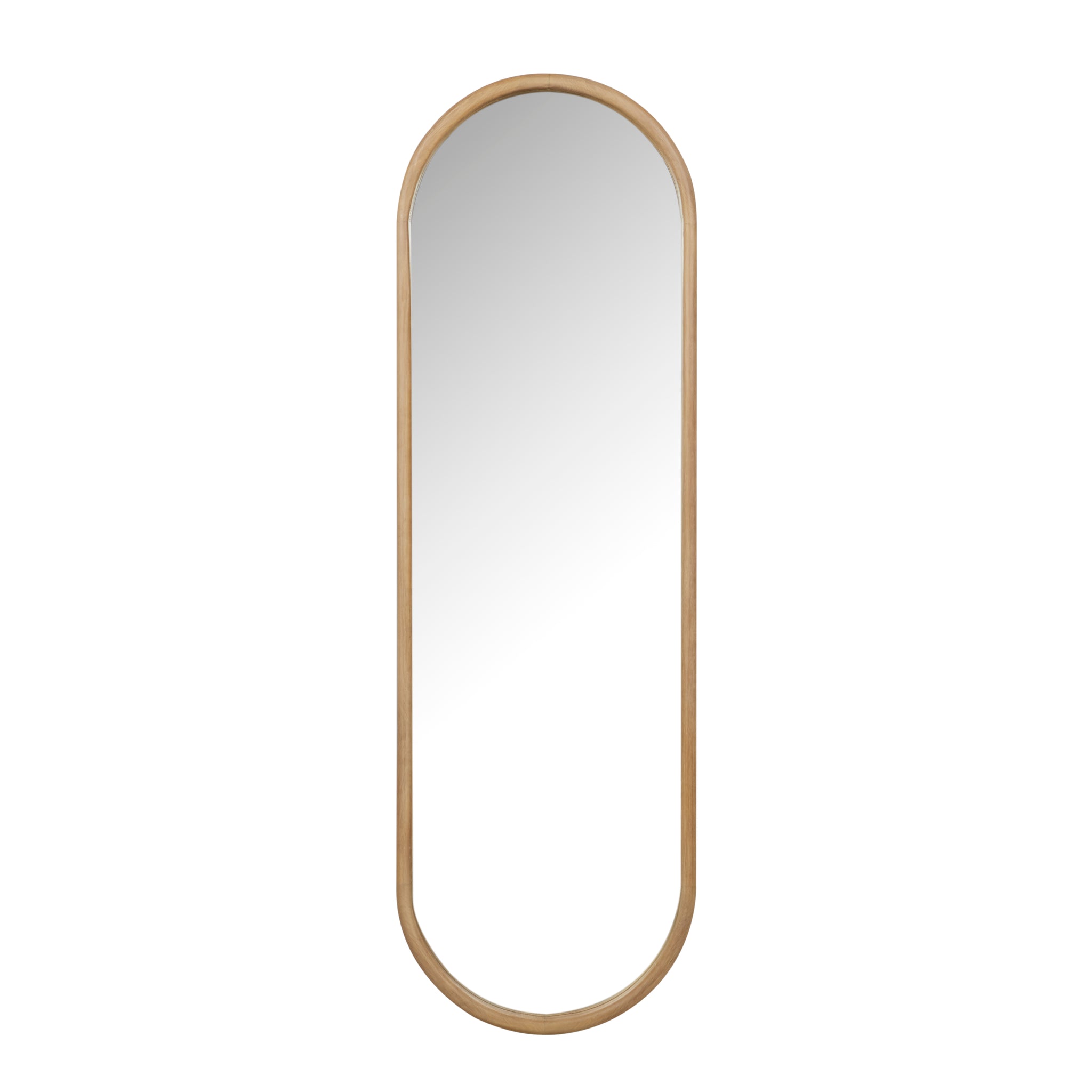 Brody Oval Mirror Natural Oak