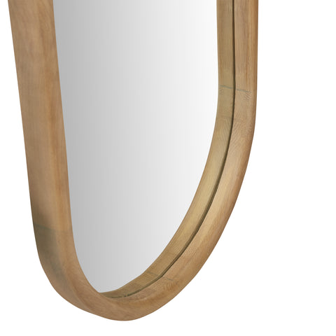 Brody Oval Mirror Natural Oak