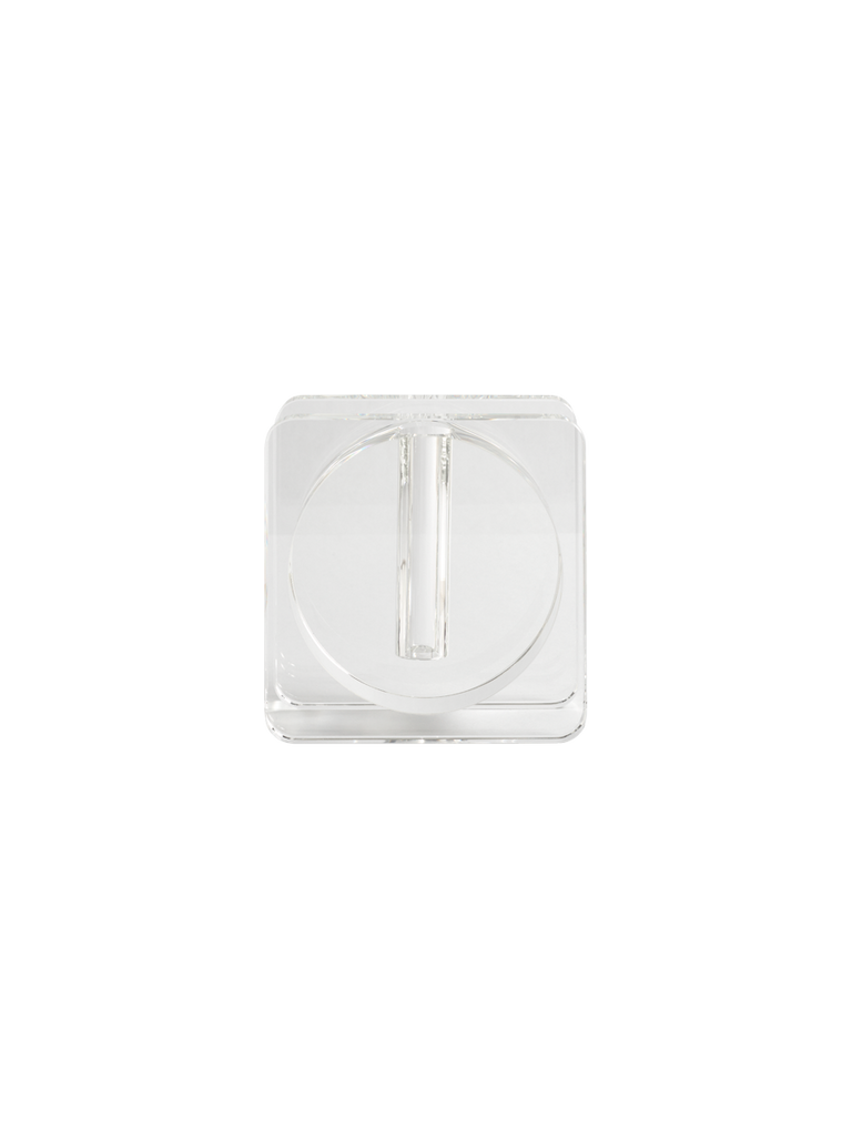 Caldera Vase Clear by Greg Natale - Clear crystal vase on a white background