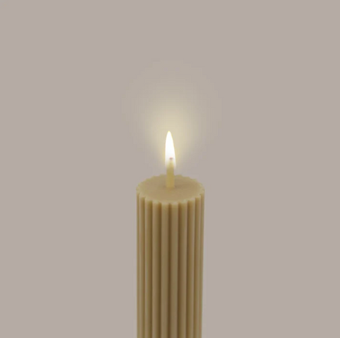 Column Pillar Candle Duo - Honey