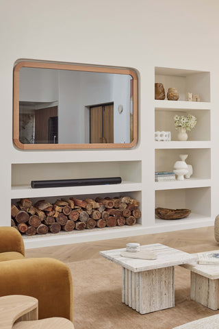 Contemporary Curve TV-Mirror