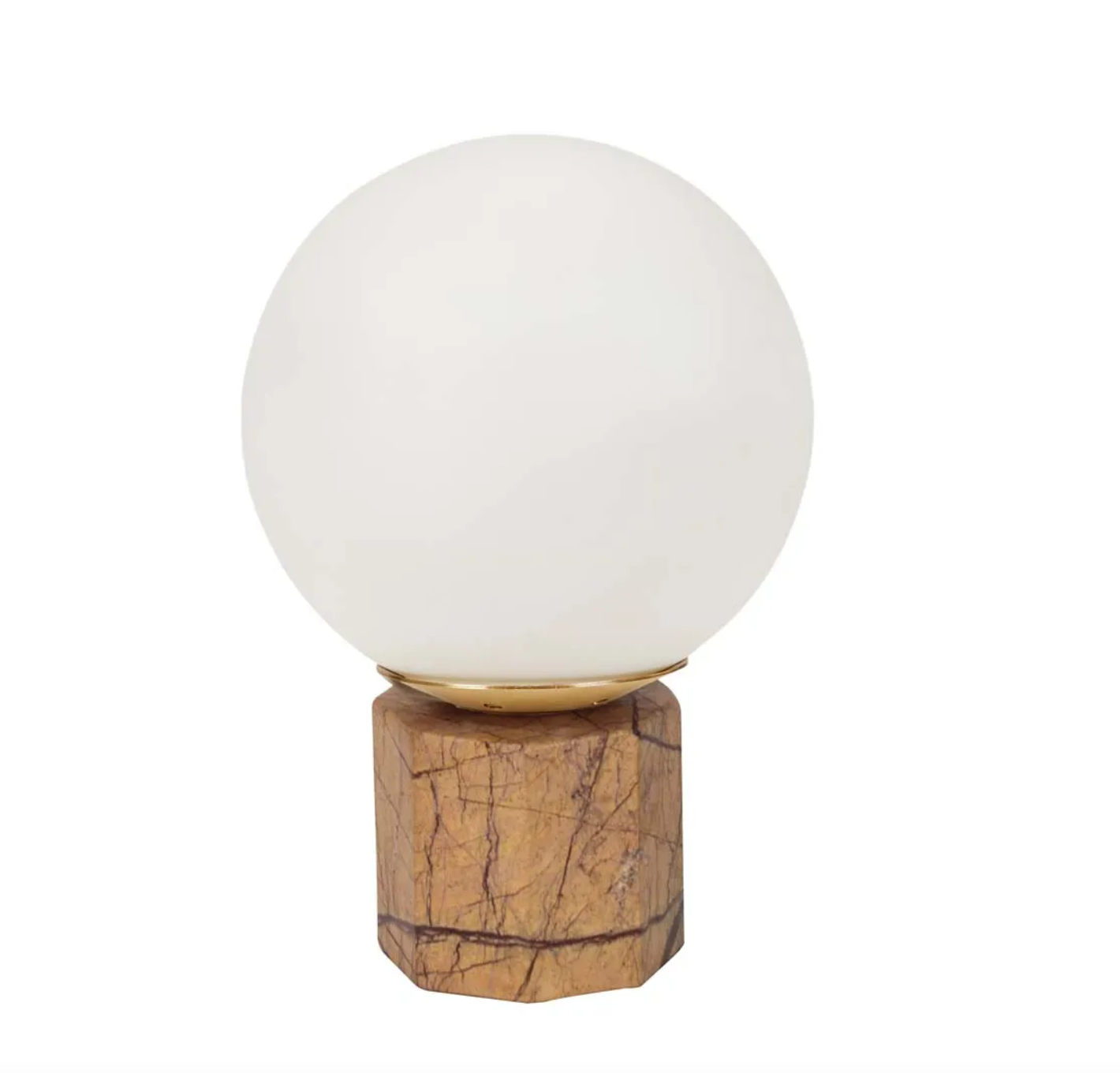 Easton Globe Table Lamp - Brown Marble