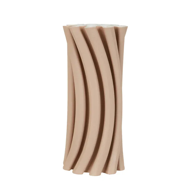 Forme Flow Vase in Flaxen by Globewest - Curved vase