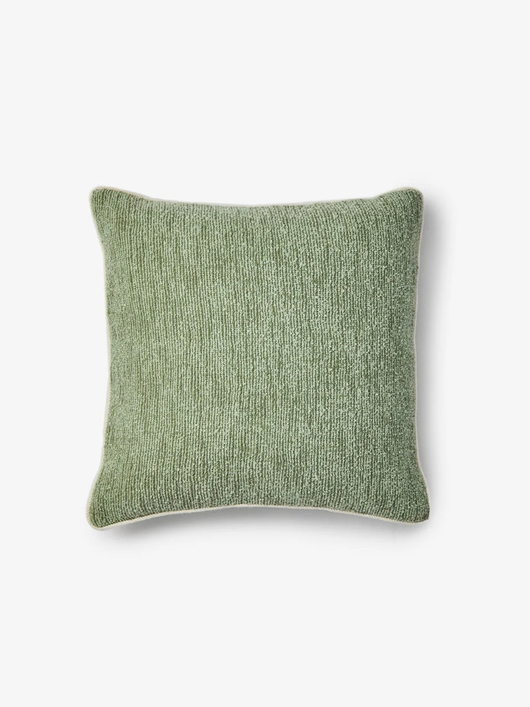 Gem Mint Cushion by Bonnie and Neil - Green textured throw cushion on a white background.