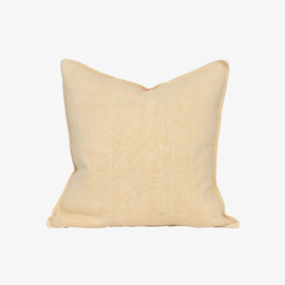 Luca Linen Cushion in Soft Butter