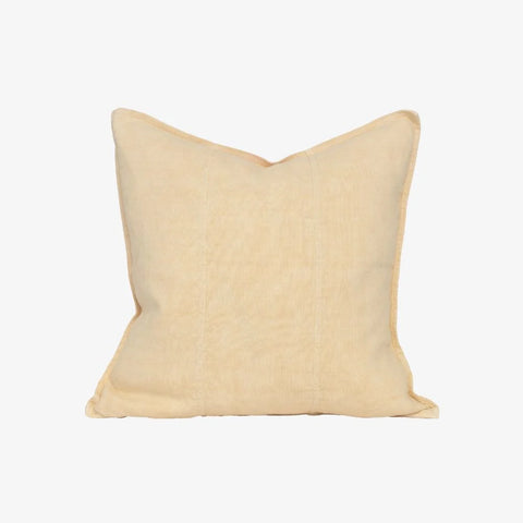 Luca Linen Cushion in Soft Butter