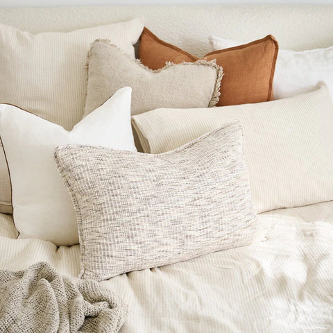 Luca Linen Cushion Nutmeg