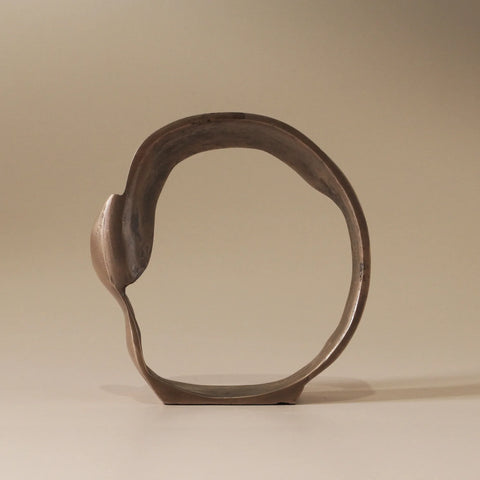 Lunar Sculpture Antique Brass