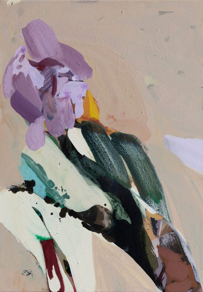 Memento 3 by Anne-Sophie. Limited edition abstract art print of a purple flower. 