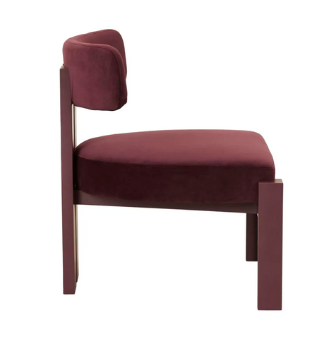 Ninette Occasional Chair Plum Velvet/Shiraz