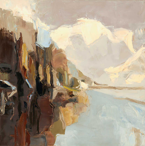 Northwest Shores Open Edition Print by Third & Wall - Abstract shoreline print
