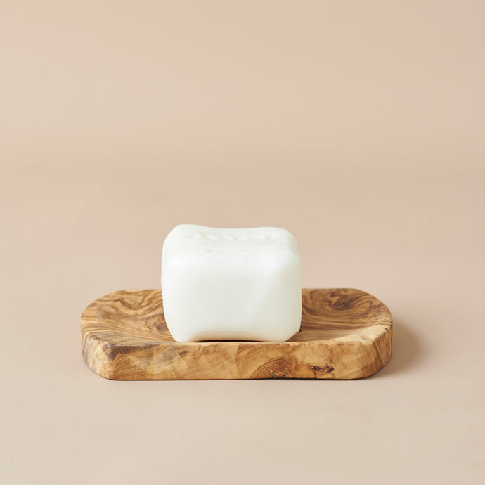 Olive Wood Soap Dish by Saardé - A handcrafted soap dish made from olive wood.