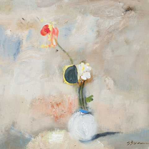 Dragon Lilly by Third and Wall Studios - Print of an abstract painting of flowers.