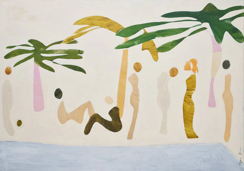 Palm Springs by Marcia Priestley. Stylised and playful limited edition art print blending minimalism and mid-century charm. 