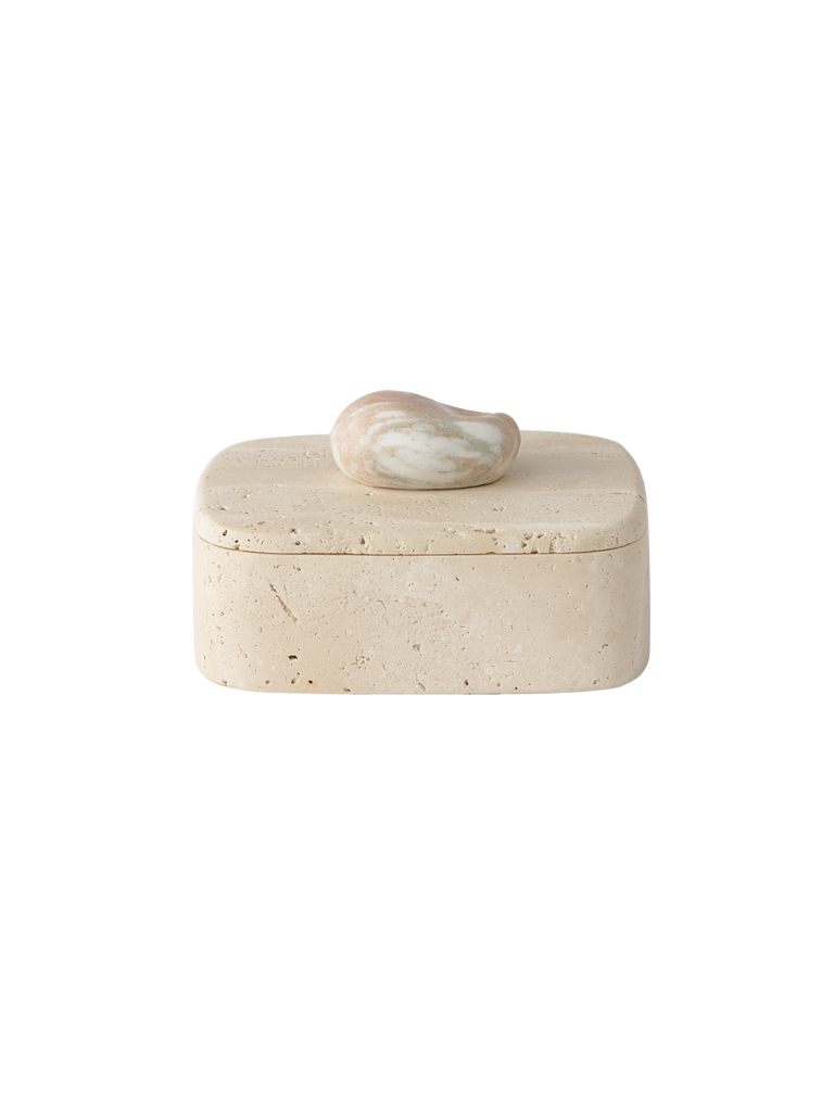 Pietra Box Travertine & Rose