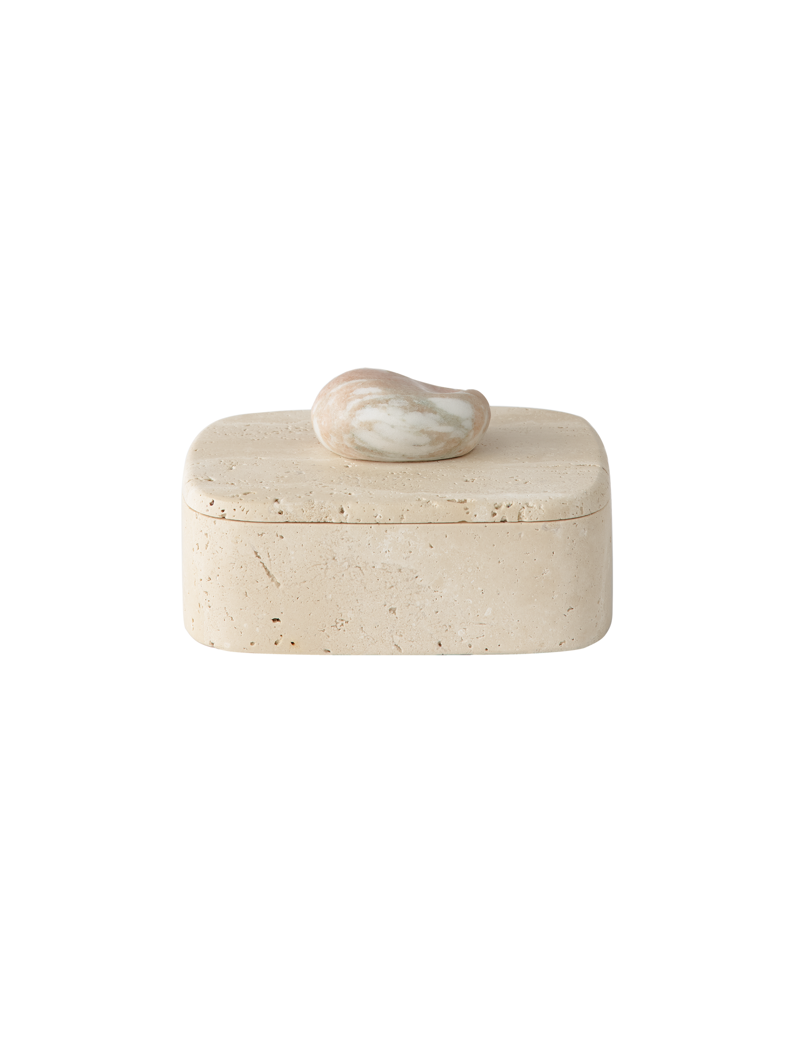 Pietra Box Travertine & Rose