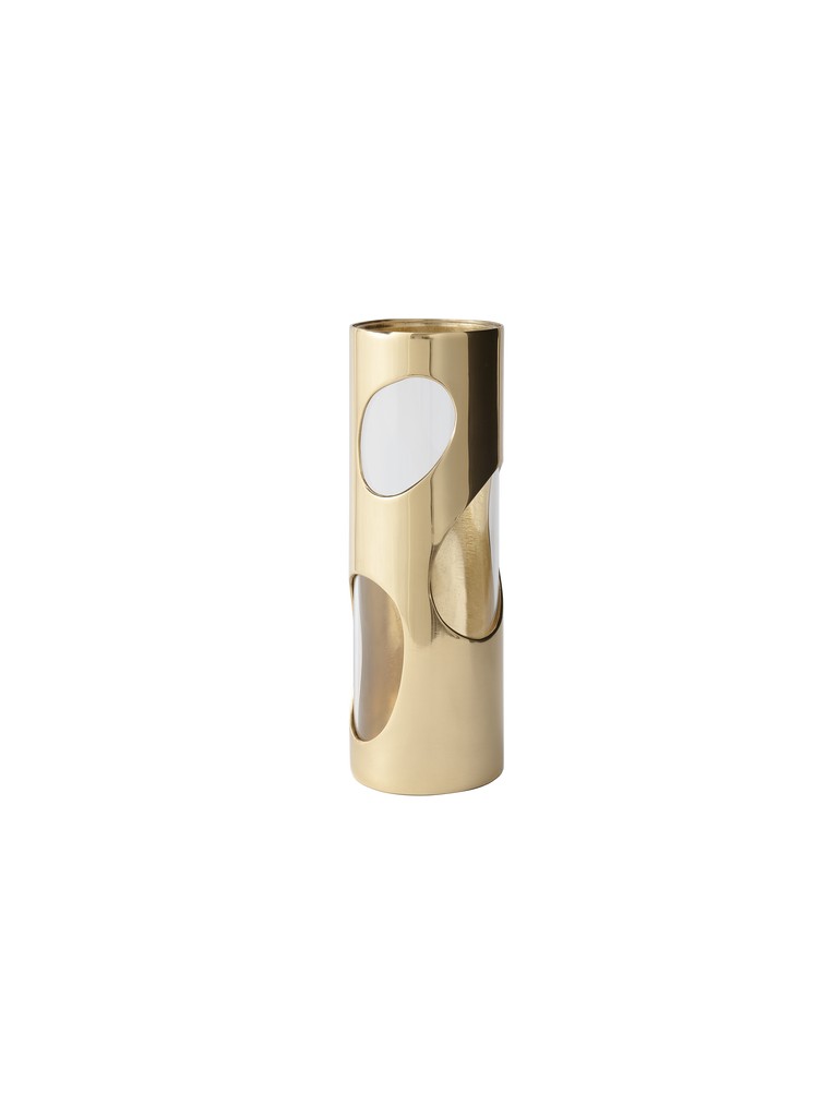 Pietra Brass Vase