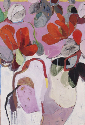 Rouge by Anne-Sophie | FRAMING TO A T. Vivid and striking limited edition abstract art print. 