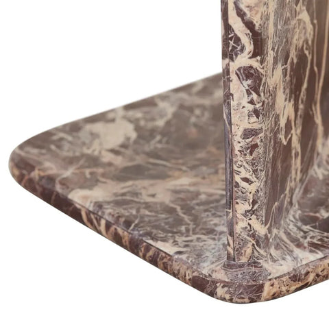 Rufus Bias Side Table Cherry Marble