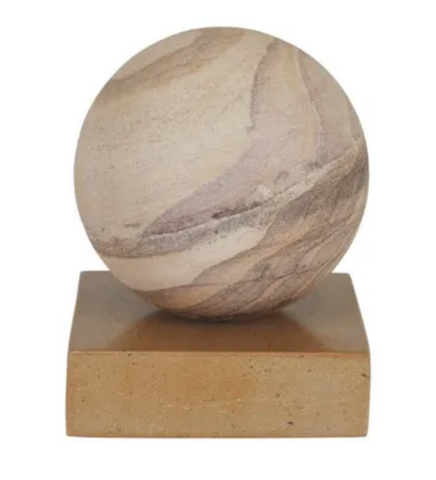 Rufus Geo Sculpture Rainbow Sandstone Butterscotch Marble