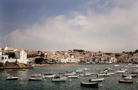 Photographic Edition print by Brooke Darling of boats in the harbour at Cadaques, Costa Brava, Spain