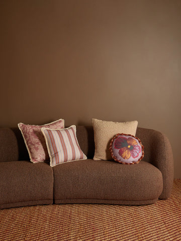 Suiting Stripe Coralie Linen Cushion