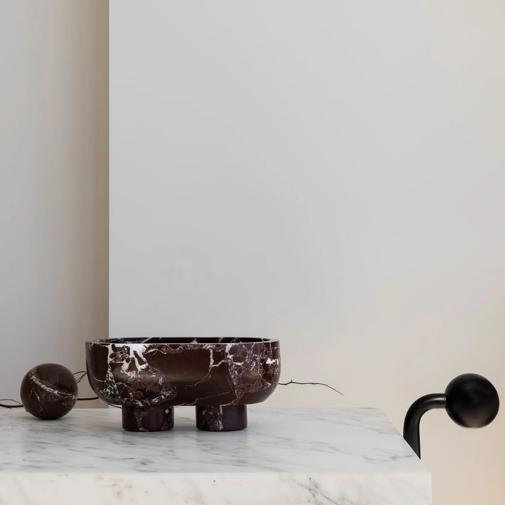 The Muse Footed Oval Tray Rosso Levanto by CoTheory