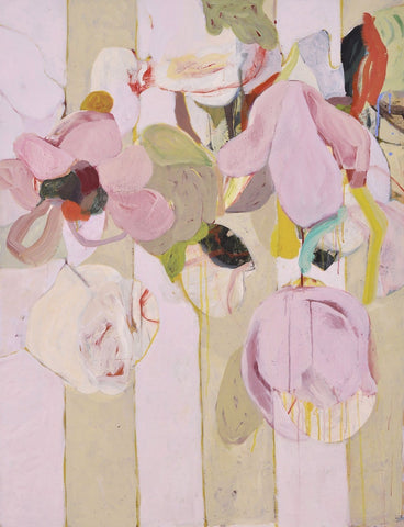 V-116-89 by Anne-Sophie. Dreamy, abstract limited edition art print with layered, expressive brushstrokes and a soft, palette.