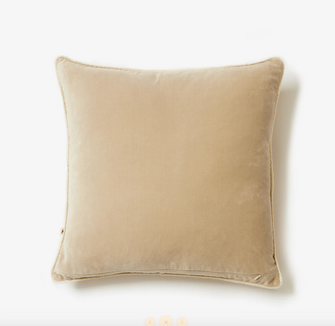 Velvet Tan Bone 50cm Cushion