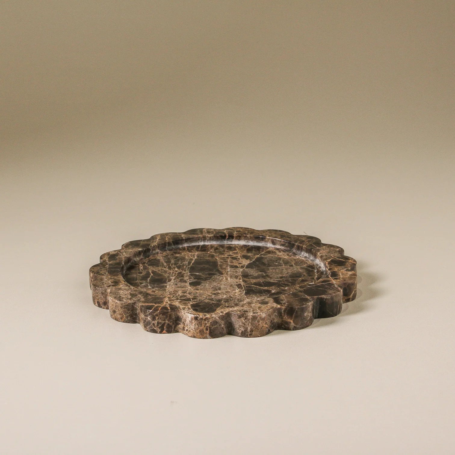 Calile Tray Brown Emperador Marble