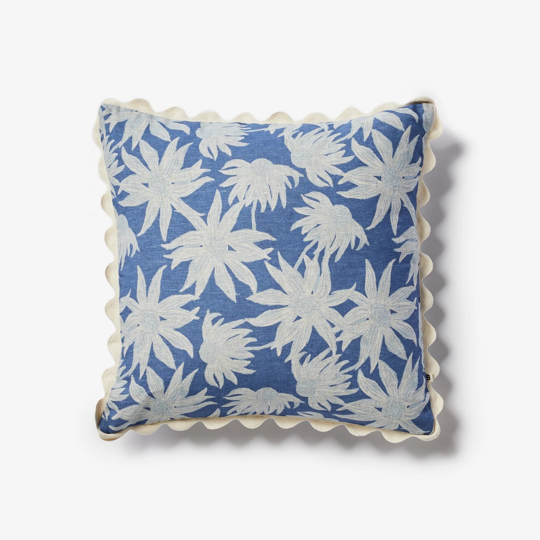 Flannel Flower Blue 50cm Cushion