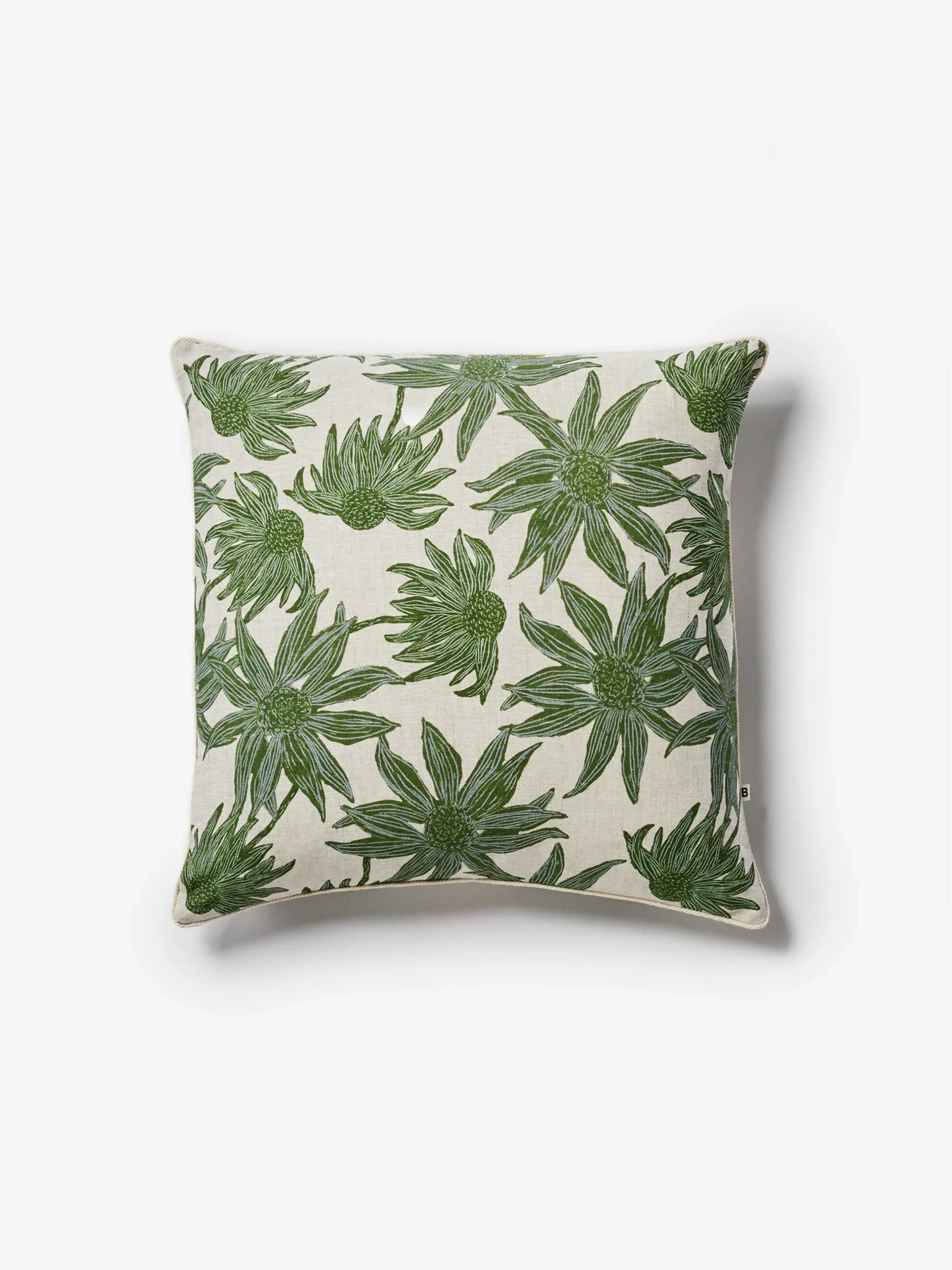 Flannel Flower Khaki 50cm Cushion