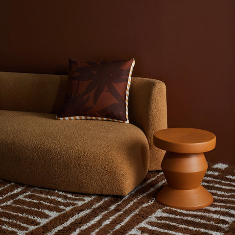 Fleur Chocolate Cushion 50cm