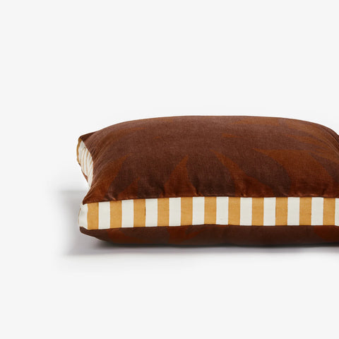 Fleur Chocolate Cushion 50cm