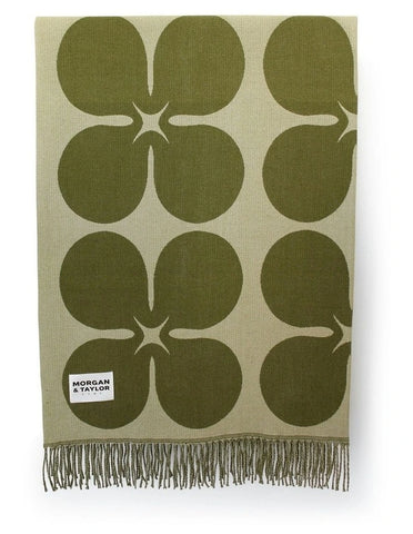 Ginger Throw Blanket Green