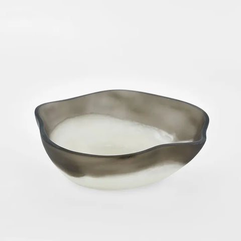 Halo Bowl Small Swirl Resin Black & White