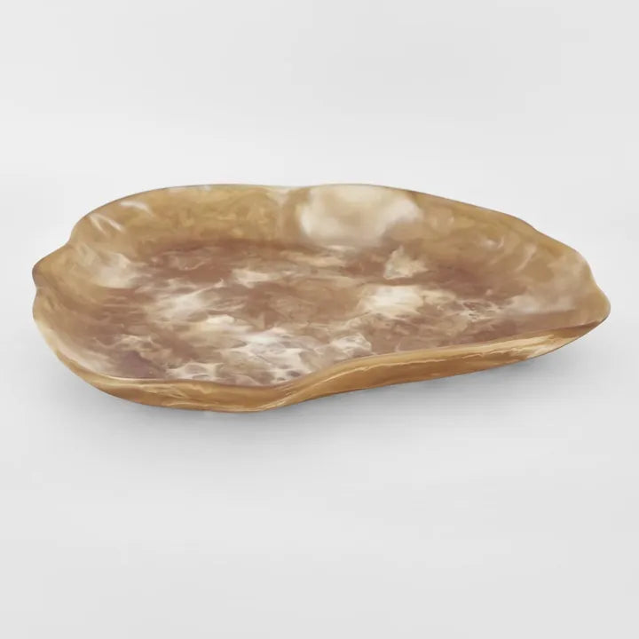Halo Bowl Swirl Resin Toffee