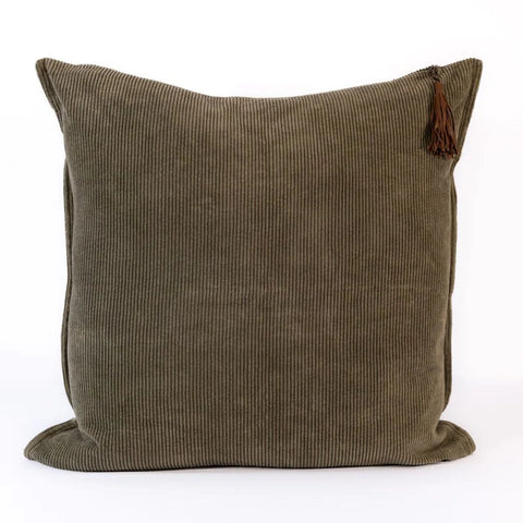 Hudson Corduroy Cushion Moss Green Large