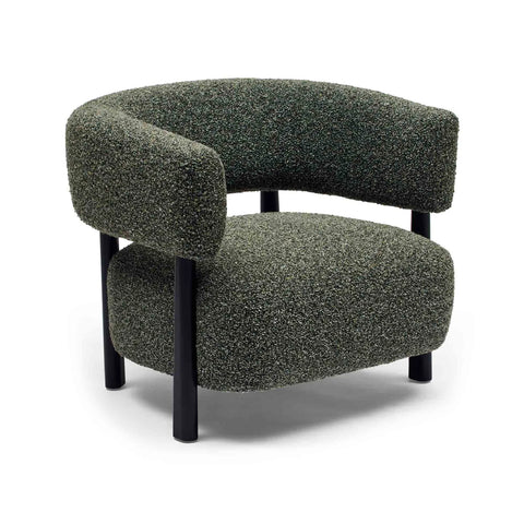 Kengo chair by Horgans in fern green fabric