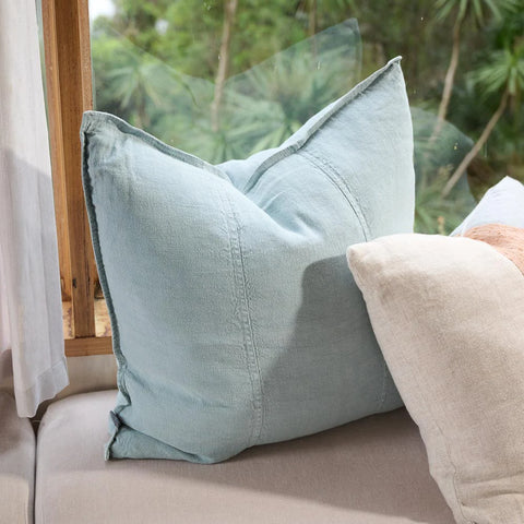 Luca Linen Cushion Sky