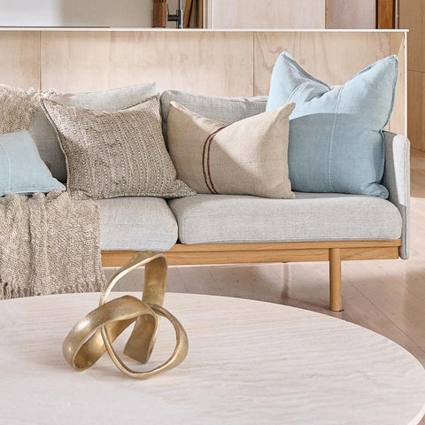 Luca Linen Cushion Sky