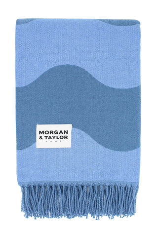 Making Waves Throw Blanket Navy Blue