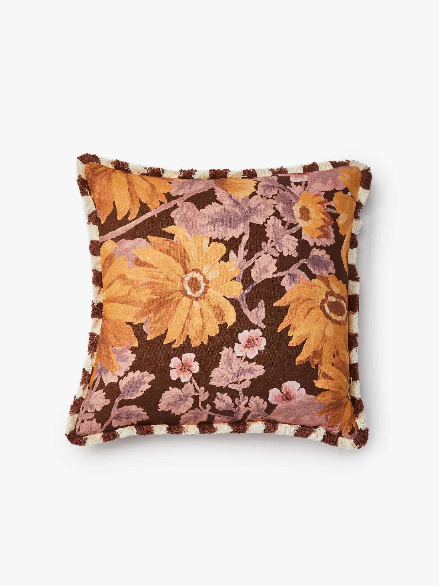 Marigold Amber Linen Cushion