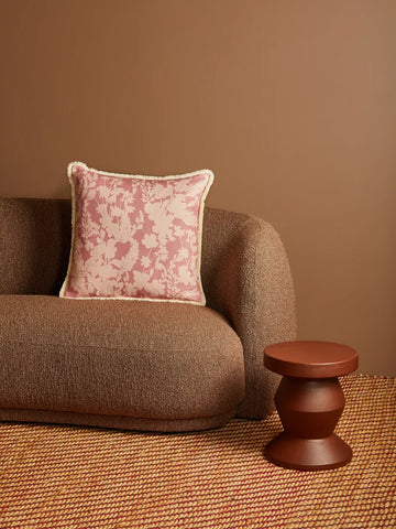 Petal Pink Linen Cushion
