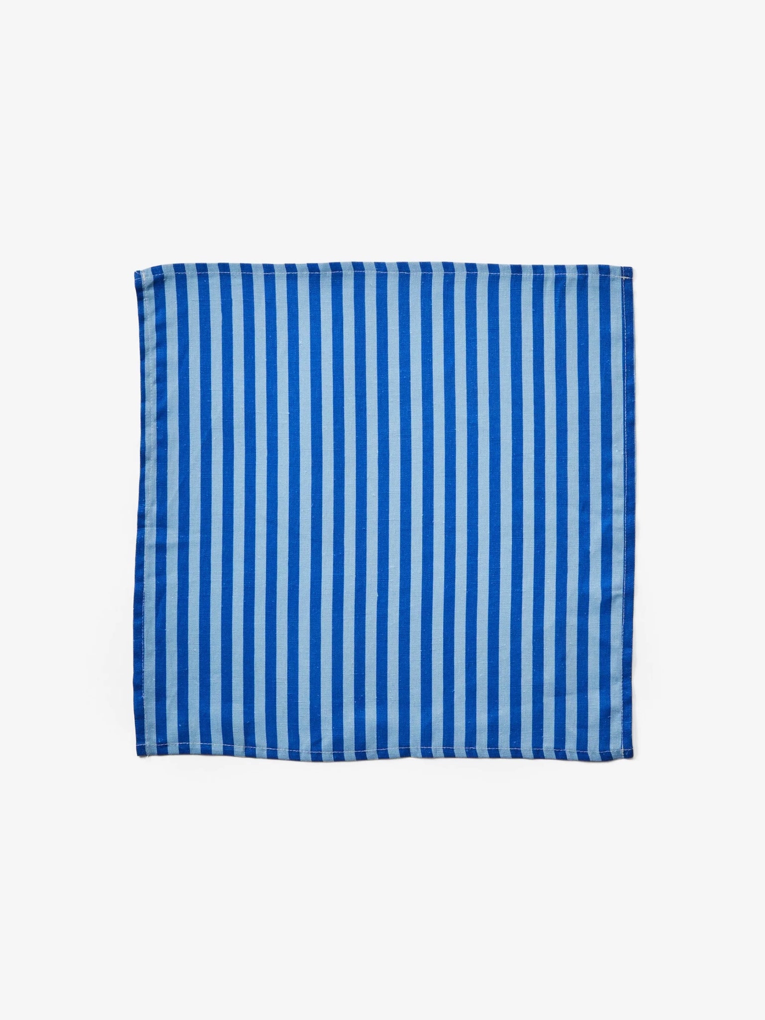 Pinstripe Blue Linen Napkins