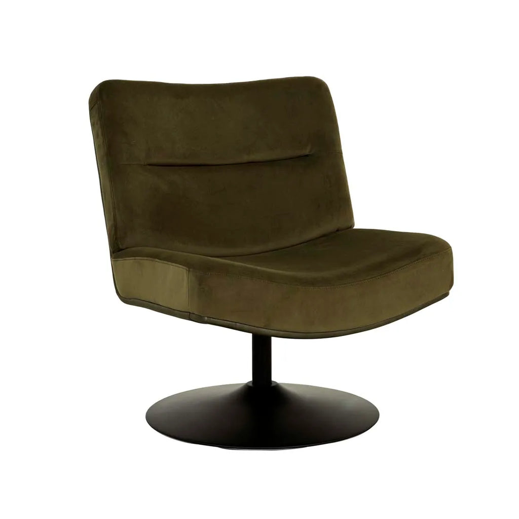 Vintage green swivel chair