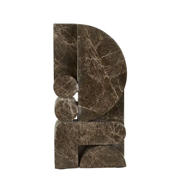 Rufus Monolith Sculpture in Emperador
