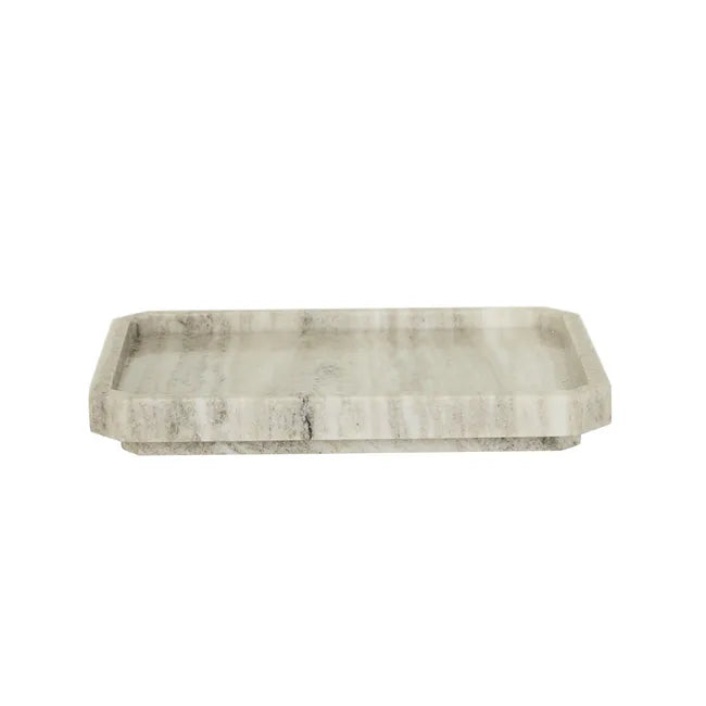 Rufus Otomo Large Tray in Oat Marble